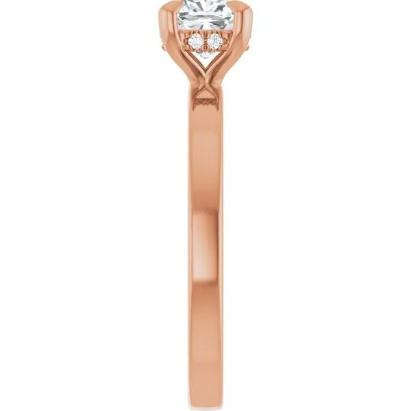 Claw-Prong Hidden Halo-Style Engagement Ring Image 4 Morin Jewelers Southbridge, MA