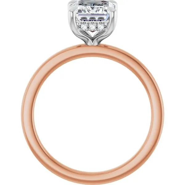 Claw-Prong Hidden Halo-Style Engagement Ring Image 2 Northwood Jewelers Northwood, OH