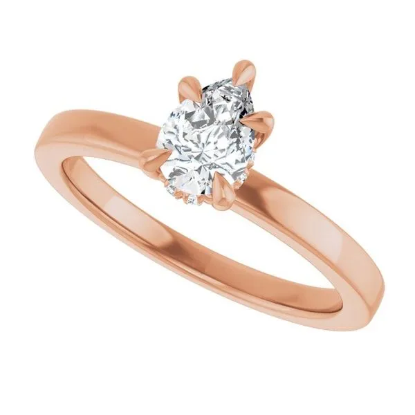 Claw-Prong Hidden Halo-Style Engagement Ring Image 5 Ocean View Jewelers Millville, DE