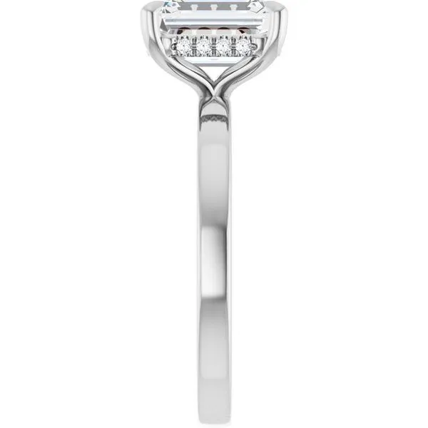Claw-Prong Hidden Halo-Style Engagement Ring Image 4 Michael Szwed Jewelers Longmeadow, MA