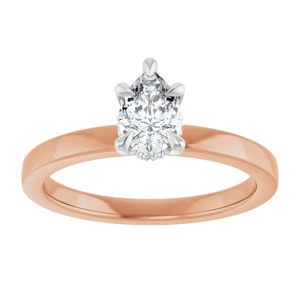 Claw-Prong Hidden Halo-Style Engagement Ring Image 3 Vulcan's Forge LLC KANSAS CITY, MO