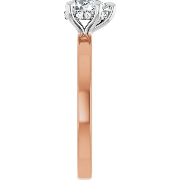 Claw-Prong Hidden Halo-Style Engagement Ring Image 4 Ocean View Jewelers Millville, DE