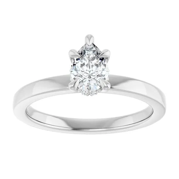 Claw-Prong Hidden Halo-Style Engagement Ring Image 3 Shipley's Fine Jewelry Hampstead, MD