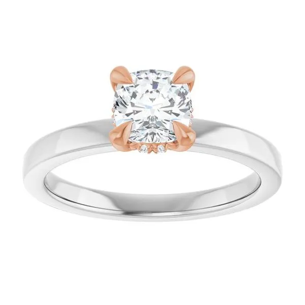 Claw-Prong Hidden Halo-Style Engagement Ring Image 3 J. Thomas Jewelers Rochester Hills, MI