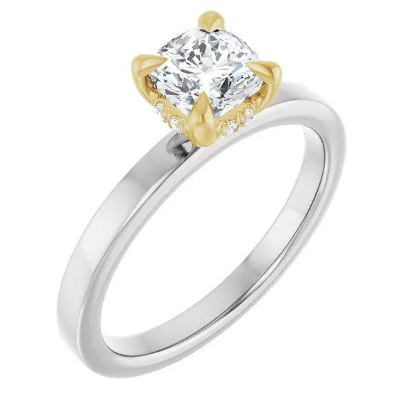 Claw-Prong Hidden Halo-Style Engagement Ring Clater Jewelers Louisville, KY