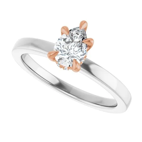 Claw-Prong Hidden Halo-Style Engagement Ring Image 5 Raleigh Diamond Fine Jewelry Raleigh, NC