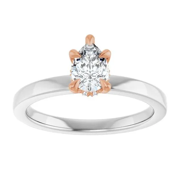 Claw-Prong Hidden Halo-Style Engagement Ring Image 3 Shipley's Fine Jewelry Hampstead, MD