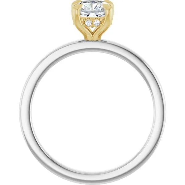 Claw-Prong Hidden Halo-Style Engagement Ring Image 2 Ocean View Jewelers Millville, DE