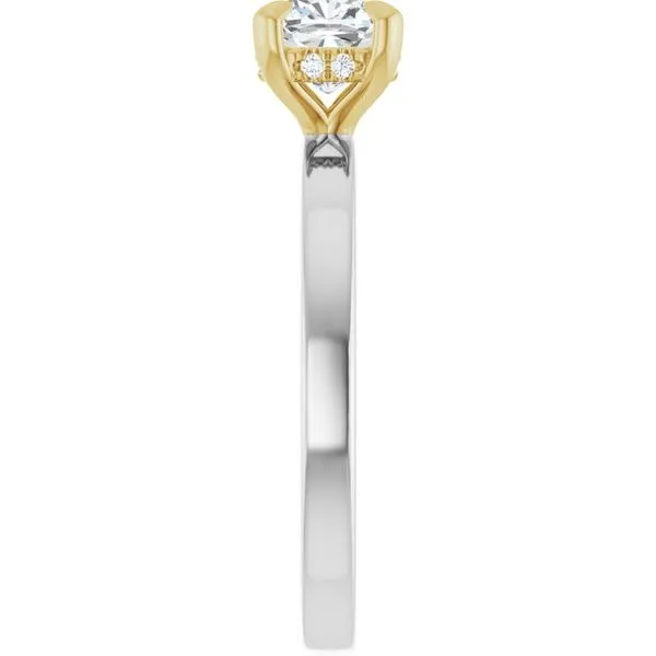 Claw-Prong Hidden Halo-Style Engagement Ring Image 4 J. Thomas Jewelers Rochester Hills, MI