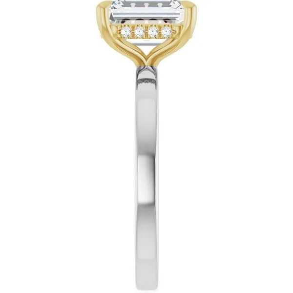 Claw-Prong Hidden Halo-Style Engagement Ring Image 4 Futer Bros Jewelers York, PA