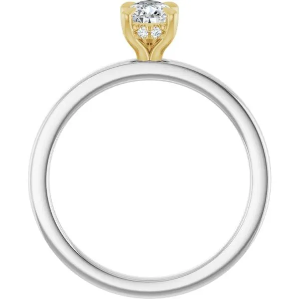 Claw-Prong Hidden Halo-Style Engagement Ring Image 2 Northwood Jewelers Northwood, OH