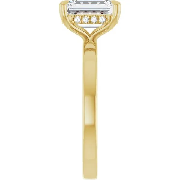 Claw-Prong Hidden Halo-Style Engagement Ring Image 4 Clater Jewelers Louisville, KY