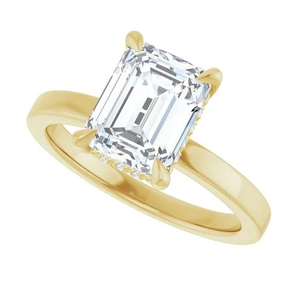 Claw-Prong Hidden Halo-Style Engagement Ring Image 5 Raleigh Diamond Fine Jewelry Raleigh, NC