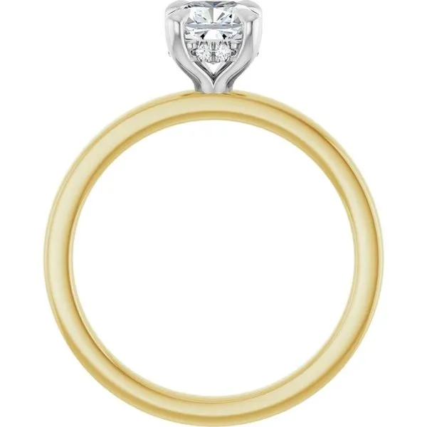 Claw-Prong Hidden Halo-Style Engagement Ring Image 2 Morin Jewelers Southbridge, MA