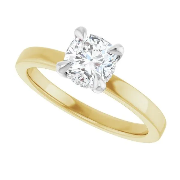 Claw-Prong Hidden Halo-Style Engagement Ring Image 5 Morin Jewelers Southbridge, MA