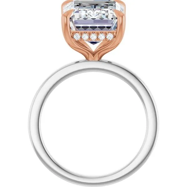 Claw-Prong Hidden Halo-Style Engagement Ring Image 2 Arezzo Jewelers Elmwood Park, IL