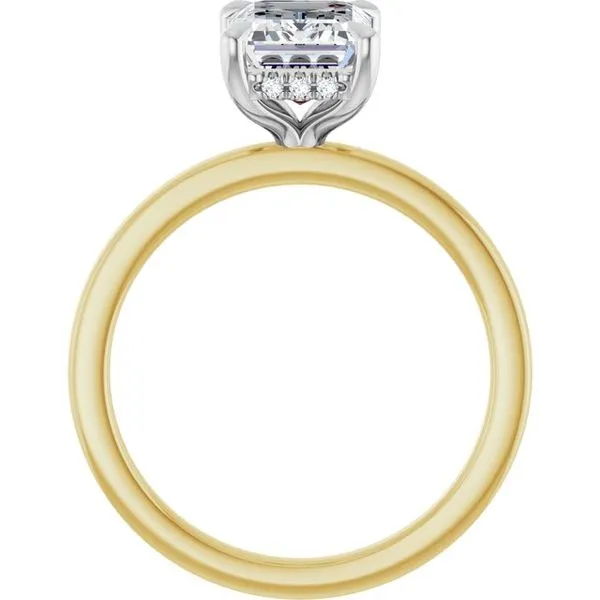 Claw-Prong Hidden Halo-Style Engagement Ring Image 2 Natale Jewelers Sewell, NJ