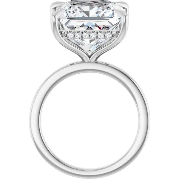 Claw-Prong Hidden Halo-Style Engagement Ring Image 2 Arezzo Jewelers Elmwood Park, IL