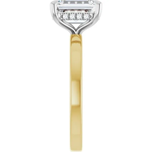 Claw-Prong Hidden Halo-Style Engagement Ring Image 4 The Jewelry Source El Segundo, CA