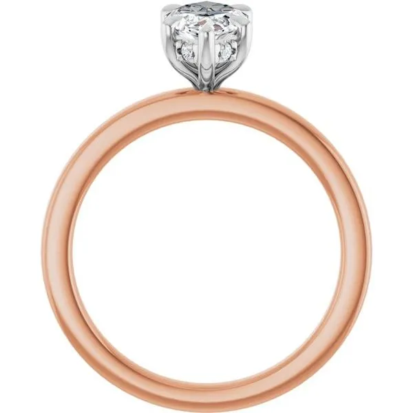 Claw-Prong Hidden Halo-Style Engagement Ring Image 2 J. West Jewelers Round Rock, TX