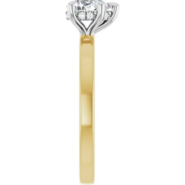 Claw-Prong Hidden Halo-Style Engagement Ring Image 4 Morin Jewelers Southbridge, MA