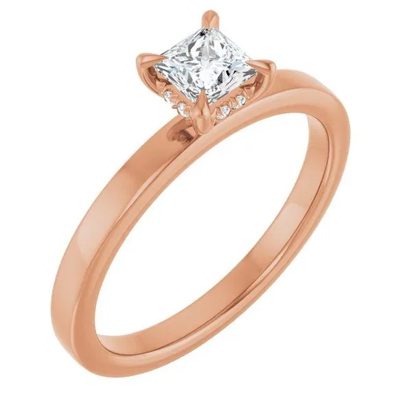 Claw-Prong Hidden Halo-Style Engagement Ring Clater Jewelers Louisville, KY