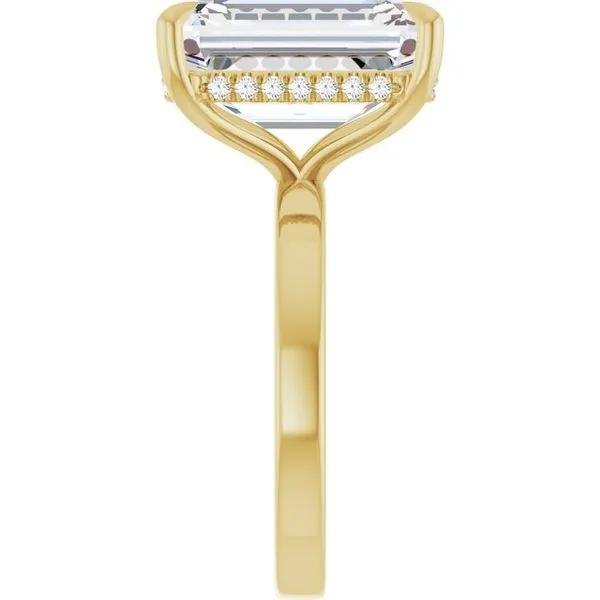 Claw-Prong Hidden Halo-Style Engagement Ring Image 4 Shipley's Fine Jewelry Hampstead, MD