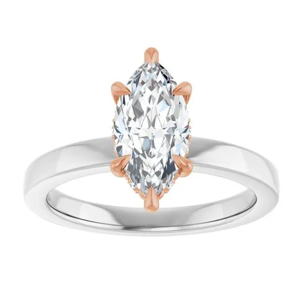 Claw-Prong Hidden Halo-Style Engagement Ring Image 3 J. Thomas Jewelers Rochester Hills, MI