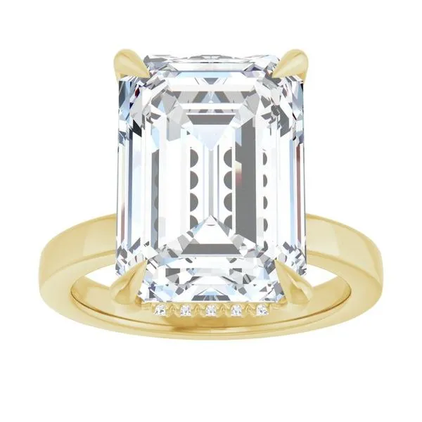 Claw-Prong Hidden Halo-Style Engagement Ring Image 3 J. Thomas Jewelers Rochester Hills, MI