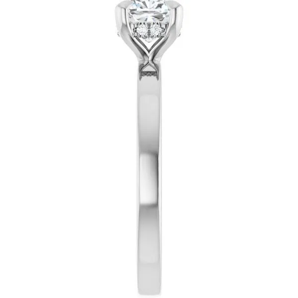 Claw-Prong Hidden Halo-Style Engagement Ring Image 4 Northwood Jewelers Northwood, OH