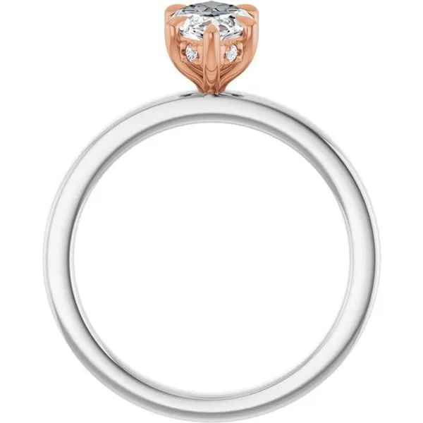 Claw-Prong Hidden Halo-Style Engagement Ring Image 2 Northwood Jewelers Northwood, OH