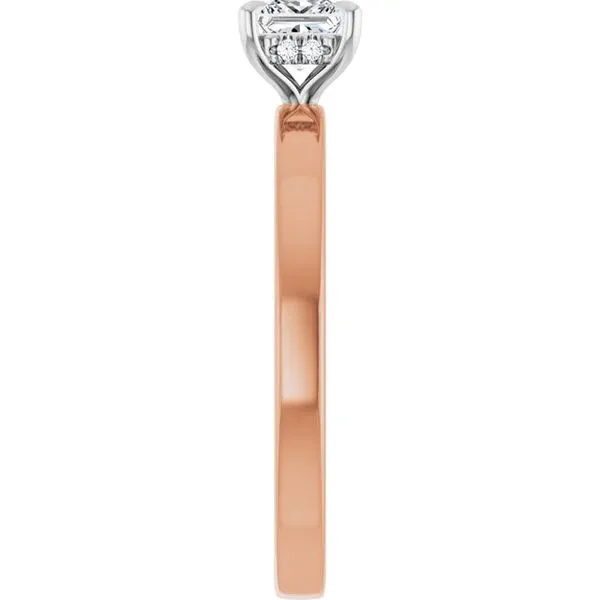 Claw-Prong Hidden Halo-Style Engagement Ring Image 4 The Jewelry Source El Segundo, CA