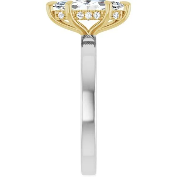 Claw-Prong Hidden Halo-Style Engagement Ring Image 4 Austin's Fine Diamonds & Jewelry Lyndhurst, NJ