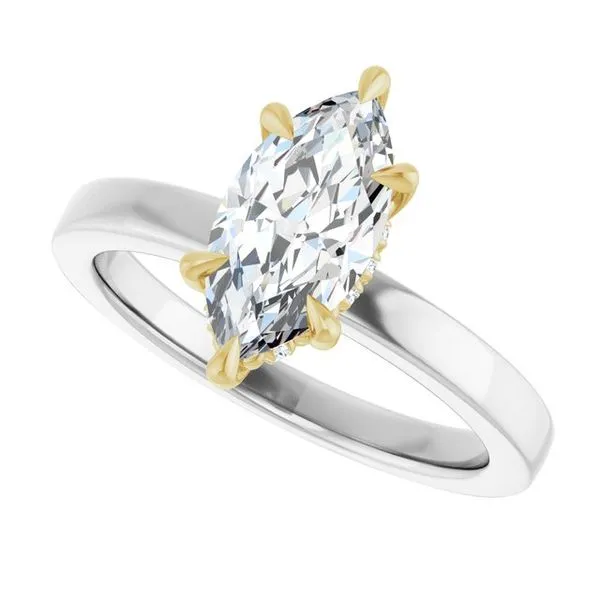Claw-Prong Hidden Halo-Style Engagement Ring Image 5 Mark Jewellers La Crosse, WI