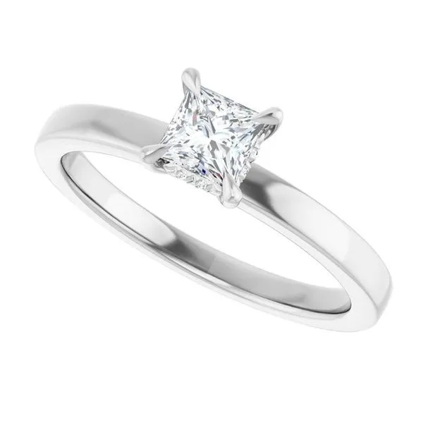 Claw-Prong Hidden Halo-Style Engagement Ring Image 5 JF Jones Jewelers Rochester, NY