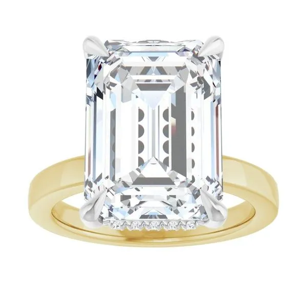 Claw-Prong Hidden Halo-Style Engagement Ring Image 3 Jimmy Smith Jewelers Decatur, AL