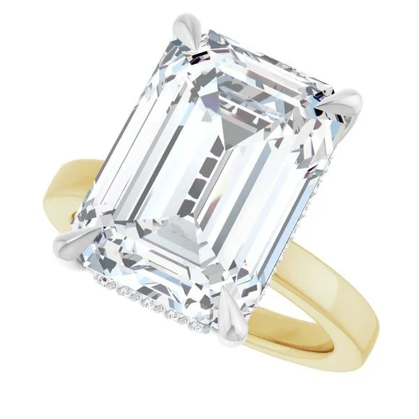 Claw-Prong Hidden Halo-Style Engagement Ring Image 5 Austin's Fine Diamonds & Jewelry Lyndhurst, NJ