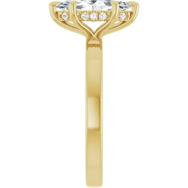 Claw-Prong Hidden Halo-Style Engagement Ring Image 4 Raleigh Diamond Fine Jewelry Raleigh, NC