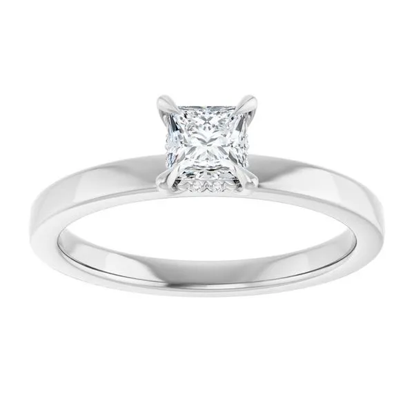 Claw-Prong Hidden Halo-Style Engagement Ring Image 3 Futer Bros Jewelers York, PA