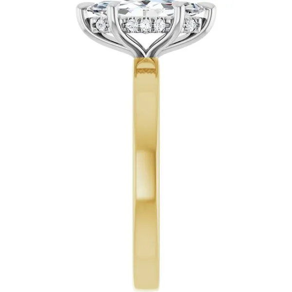 Claw-Prong Hidden Halo-Style Engagement Ring Image 4 J. Thomas Jewelers Rochester Hills, MI