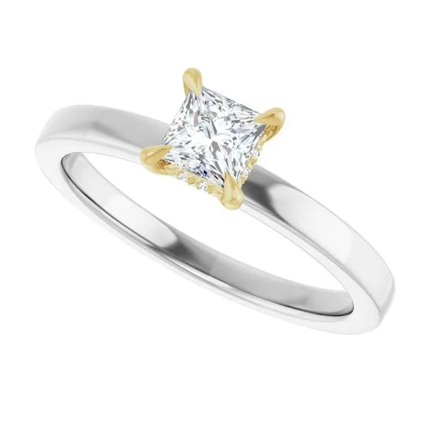 Claw-Prong Hidden Halo-Style Engagement Ring Image 5 Raleigh Diamond Fine Jewelry Raleigh, NC
