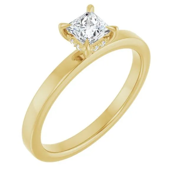 Claw-Prong Hidden Halo-Style Engagement Ring Clater Jewelers Louisville, KY