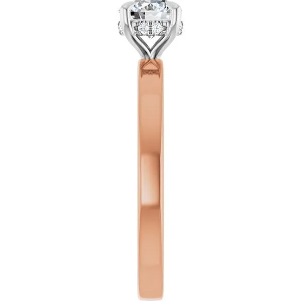 Claw-Prong Hidden Halo-Style Engagement Ring Image 4 Clater Jewelers Louisville, KY