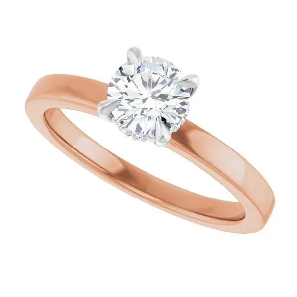 Claw-Prong Hidden Halo-Style Engagement Ring Image 5 Raleigh Diamond Fine Jewelry Raleigh, NC