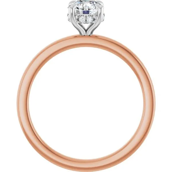 Claw-Prong Hidden Halo-Style Engagement Ring Image 2 Natale Jewelers Sewell, NJ