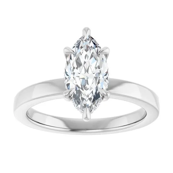 Claw-Prong Hidden Halo-Style Engagement Ring Image 3 Jimmy Smith Jewelers Decatur, AL