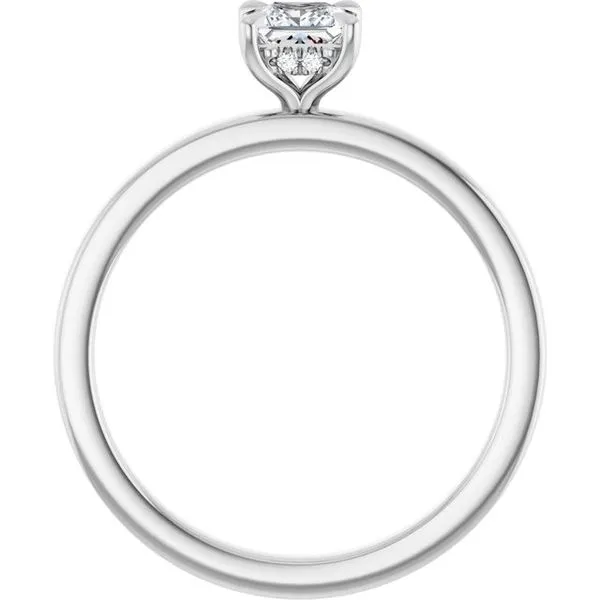 Claw-Prong Hidden Halo-Style Engagement Ring Image 2 Raleigh Diamond Fine Jewelry Raleigh, NC