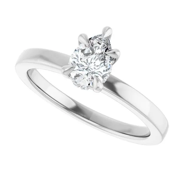 Claw-Prong Hidden Halo-Style Engagement Ring Image 5 The Jewelry Source El Segundo, CA