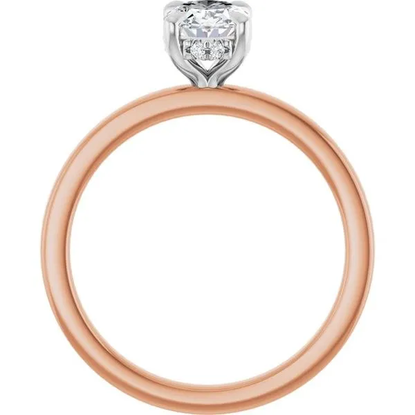 Claw-Prong Hidden Halo-Style Engagement Ring Image 2 Jimmy Smith Jewelers Decatur, AL