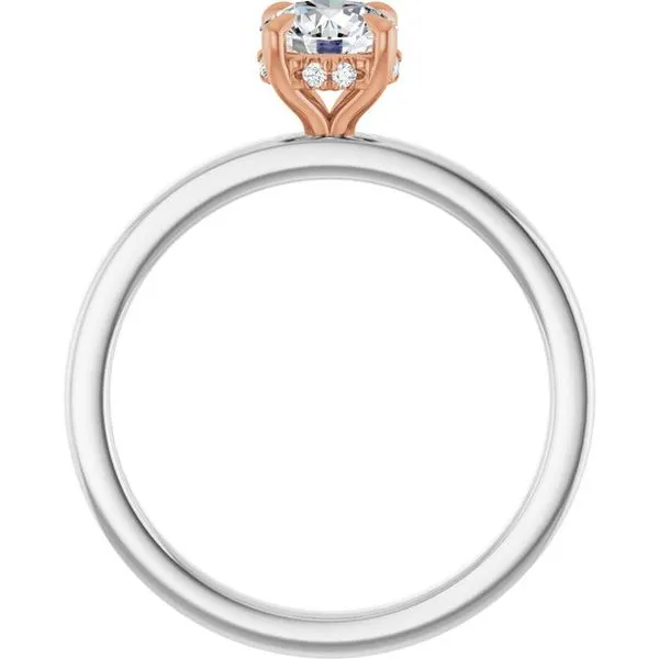 Claw-Prong Hidden Halo-Style Engagement Ring Image 2 Clater Jewelers Louisville, KY